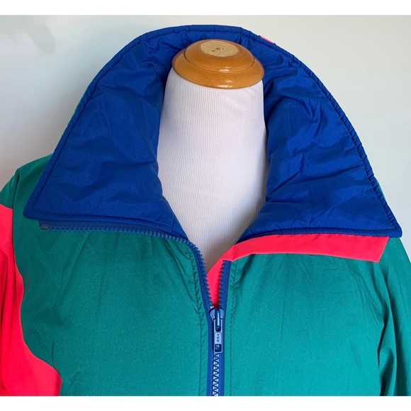 Vintage 80’s Sunice Ski Jacket Neon Colorblock Waterproof 90’s Retro - Picture 4 of 15